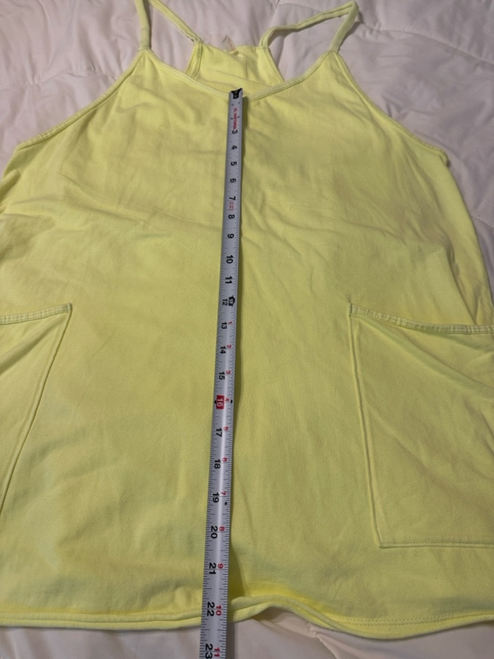 FP Movement Hot Shot Romper - Size L Lemon Yellow Tank Dress - Picture 10 of 11